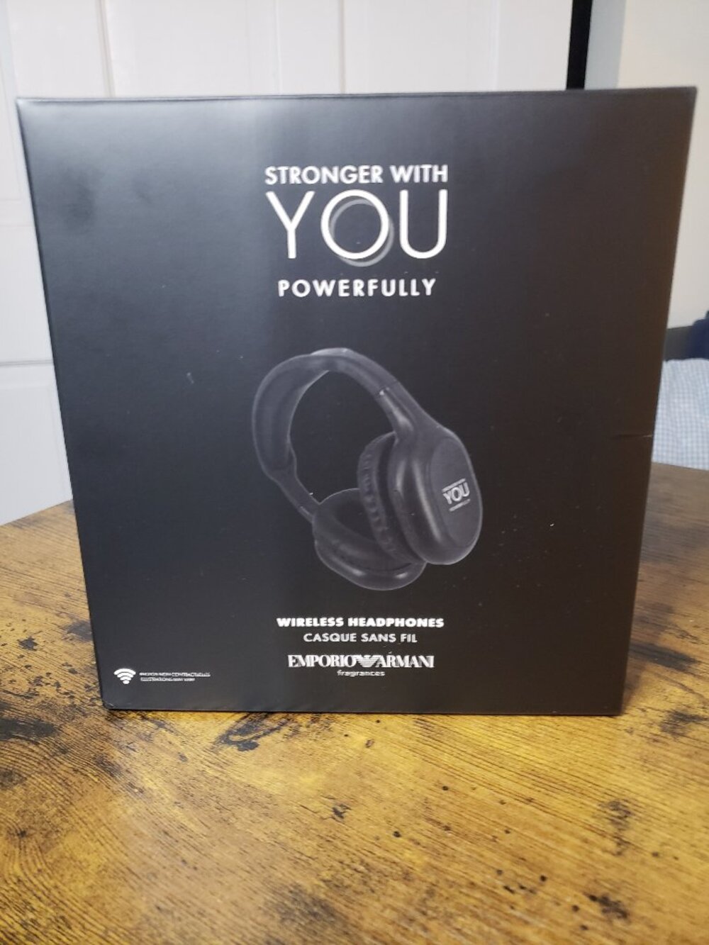EMPORIO ARMANI Stronger With You Headphones Wireless Black Limited Edition NEW